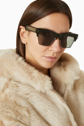 Bugsy D-frame Sunglasses in Acetate