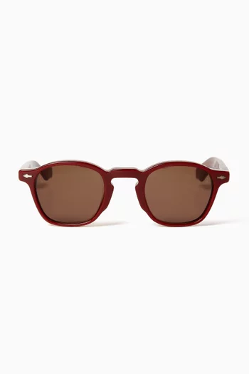 Zephirin Round Sunglasses in Acetate