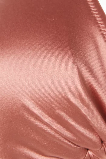 Body Triangle Bikini Set in Satin