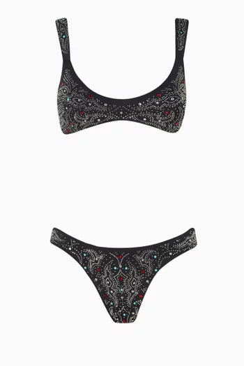 Texan Embellished Bikini Set