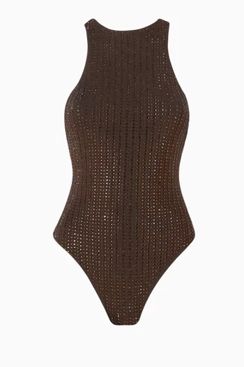 Malibu Rhinestone One-piece Swimsuit