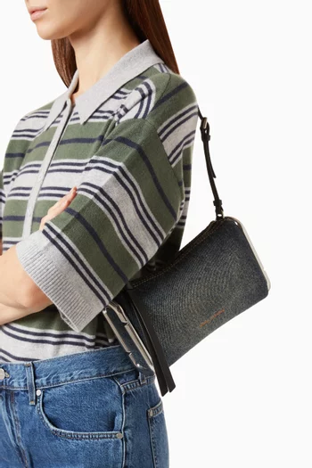 The Small Scene Shoulder Bag in Denim