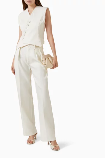 Laurence Tailored Asymmetric Wrap Waistcoat