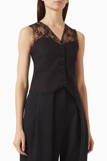 Veronica Lace Tailored Corset Waistcoat