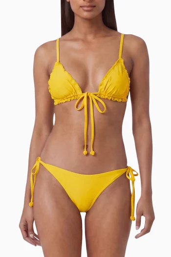 Kaia Tie-front Bikini Top