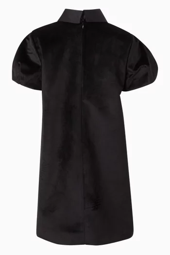 Velvet Puff Sleeve Dress