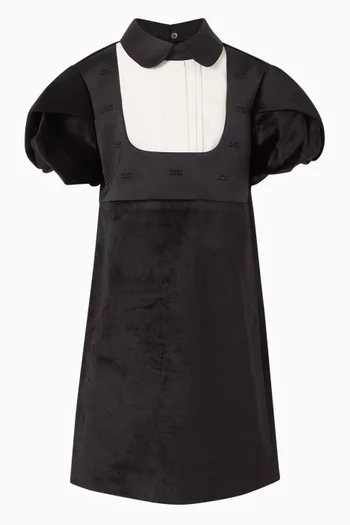 Velvet Puff Sleeve Dress