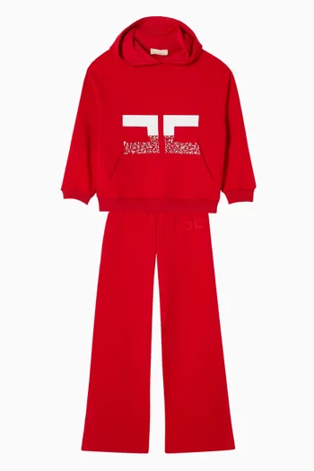 Wide-leg Sweatpants in Cotton-fleece