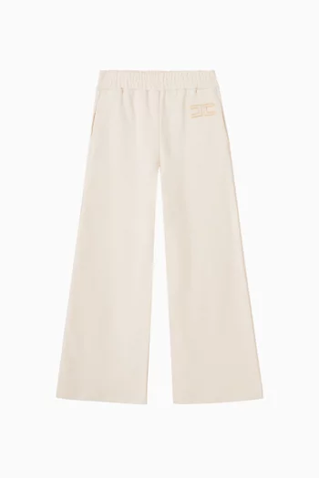 Wide-leg Sweatpants in Cotton-fleece