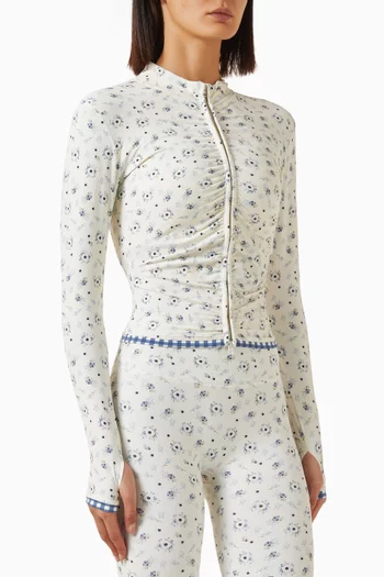 Luxe Balance Ruched Zip-up Jacket in Freeform™