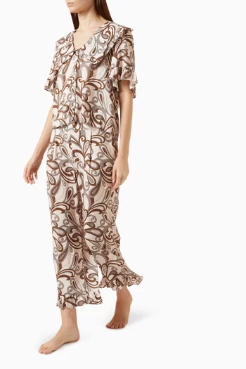 Selene Rose 60s Swirl Pyjama Set in Viscose