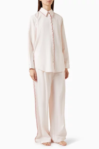 Ariel Rose Shirt & Pants Pyjama Set