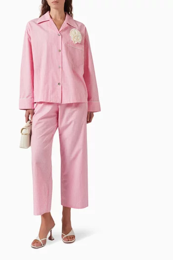 The Rose Vichy Pyjama Set in Cotton