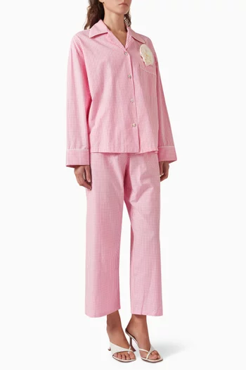 The Rose Vichy Pyjama Set in Cotton