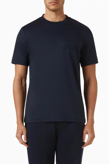 Interlock Embossed T-shirt in Cotton