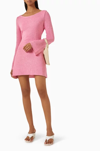 Maya Long-sleeve Mini Dress