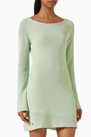 Maya Long-sleeve Mini Dress