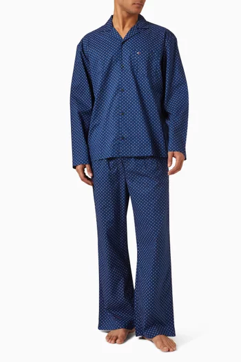 Pyjama Shirt & Pants Set in Cotton