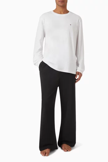 Solid Pyjama Set in Cotton Jersey