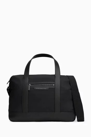 Zip Pocket Laptop Bag in Textile