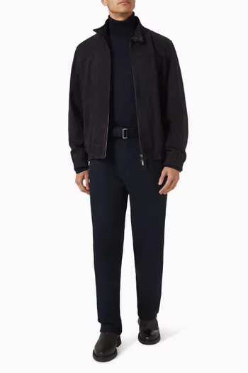 Roll-neck Sweater in Merino Wool