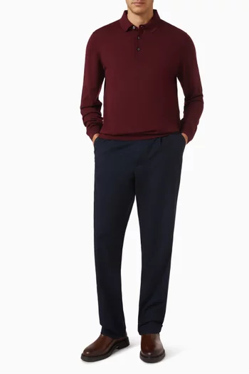Knit Polo in Merino Wool