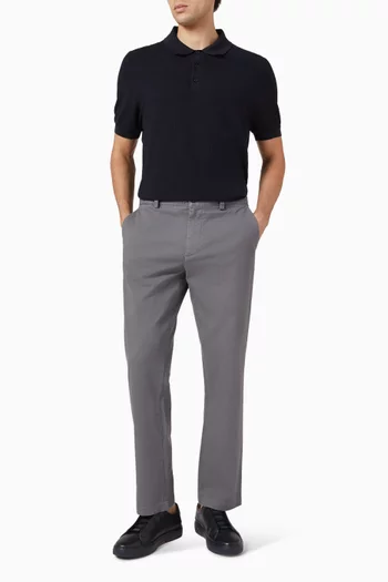 Structured  Chino Pants in Stretch Cotton