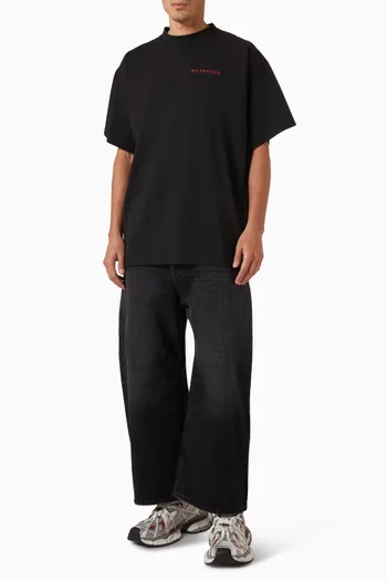 Gradient Oversized T-shirt in Jersey