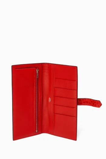 Bearn Gusset Wallet in Alligator Leather