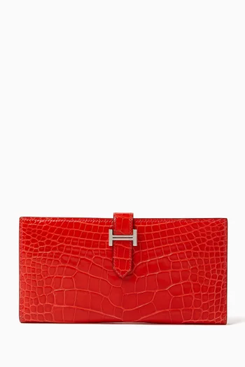 Bearn Gusset Wallet in Alligator Leather