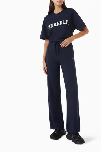 Knit Straight-leg Pants