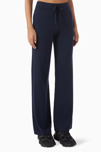 Knit Straight-leg Pants