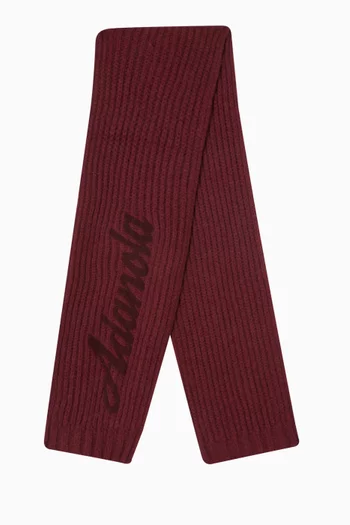 Logo Scarf in Bouclé