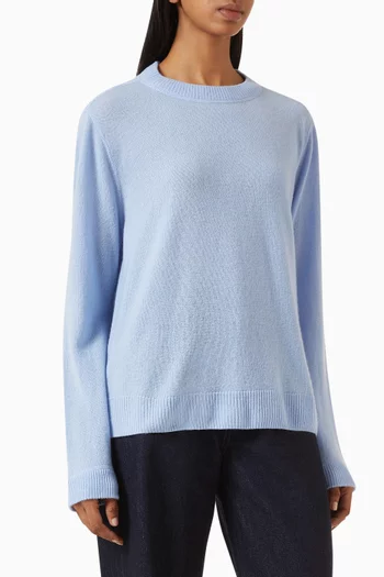 Boyfriend Striped Sweater in Cashmere