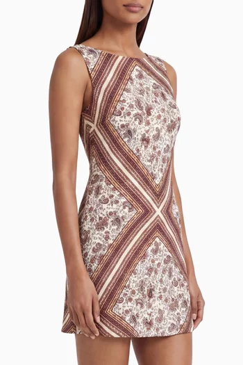 Dale Printed Dress in Georgette