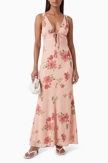 Taryn Floral Dress in Georgette
