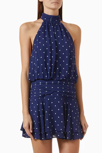 Karla Halterneck Dress in Georgette