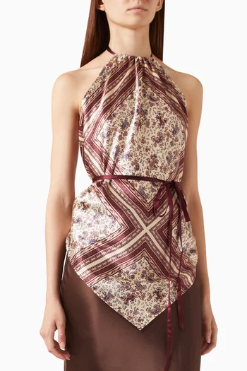 Una Scarf Top in Silk