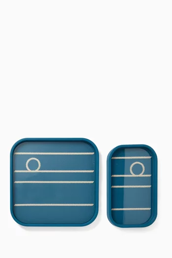Knotted Trays, Set of 2