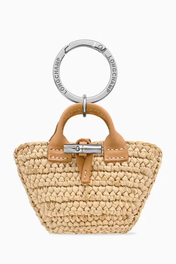 Le Roseau Key Ring in Canvas