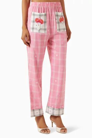 Magia Embroidered Pants in Cotton