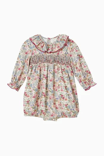 Anthéa Smocked Bodysuit in Cotton