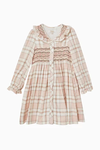 Adeline Smocked Tartan Dress