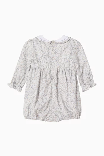 Arlette Printed Romper in Cotton