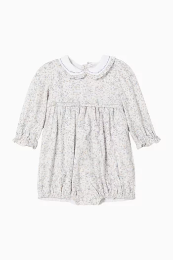 Arlette Printed Romper in Cotton
