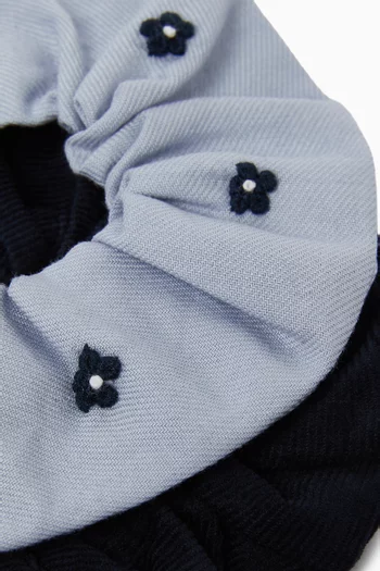 Tic & Tac Set of 2 Scrunchies