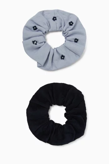 Tic & Tac Set of 2 Scrunchies