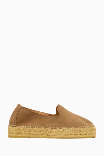 Double Sole Espadrilles in Suede