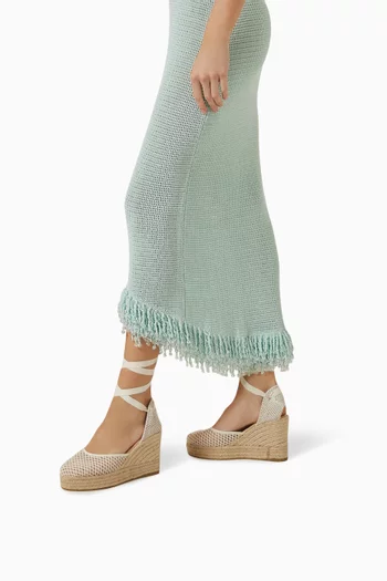 Wedge Espadrilles in Mesh
