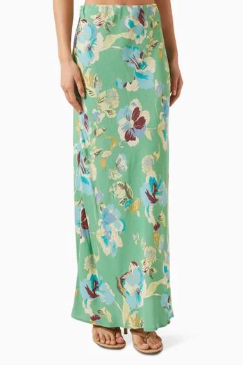 Cyprus High-waist Skirt in Viscose
